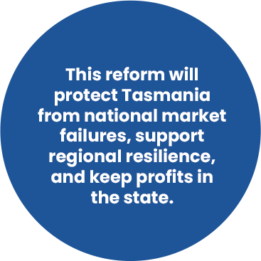 protect-tas keep profits in state speech bubble